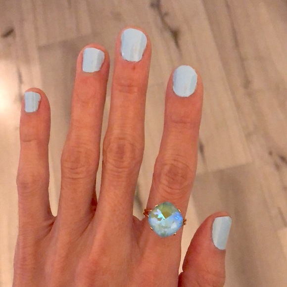 Aquamarine Crystal Ring - Picture 8 of 12